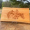 Krafty Equestrian Horse Chracuterie Board with Live Edge